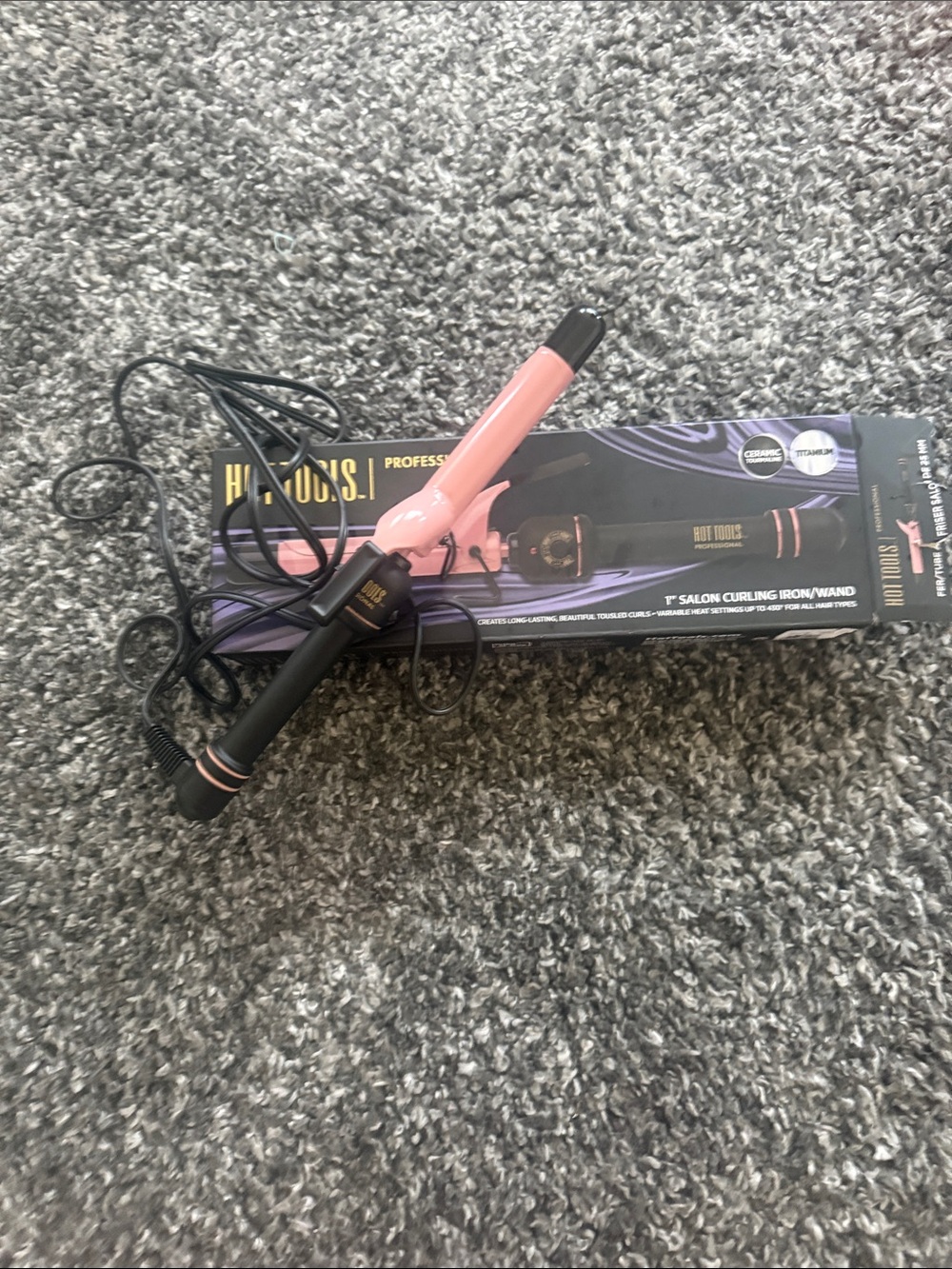 HOT TOOLS Pink 1" Salon Curling Iron/Wand